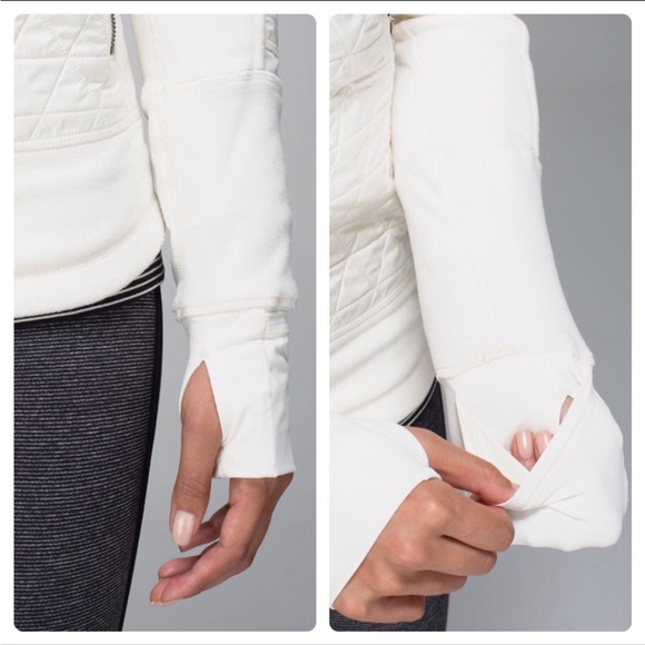 LULULEMON FLEECY KEEN II QUILTED JACKET REMOVABLE HOOD SZ 4 - Picture 4 of 12